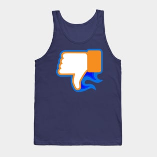 👎🏻 Flames of Opposition: A Blazing Dislike 👎🏻 Tank Top